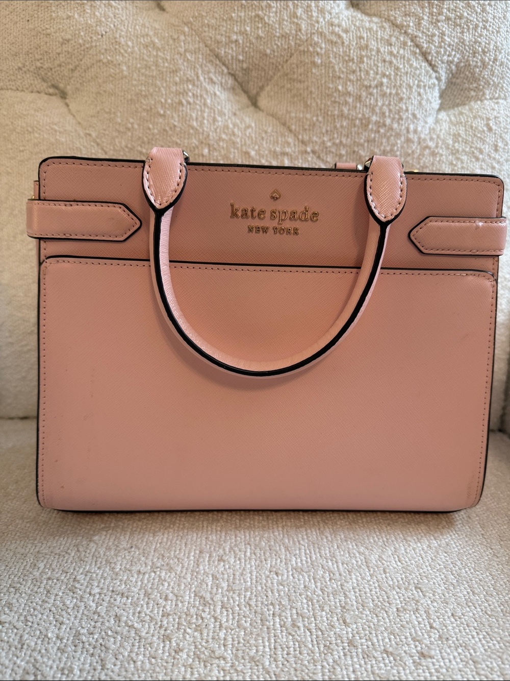 kate spade Pink Saffiano Leather Satchel Handbag